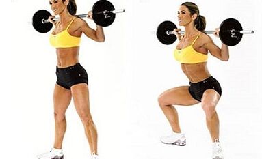 Barbell squats for weight loss